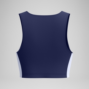 Jetstream Crop top Femme Colourblock bleu marine/blanc
