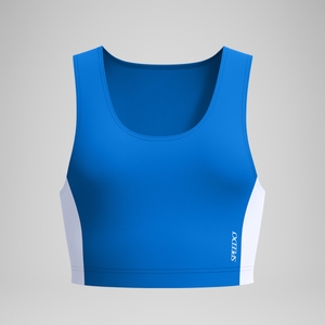 Jetstream Crop top Femme Colourblock bleu/blanc