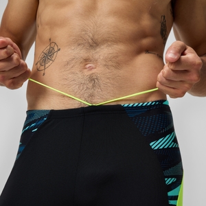 Endurance+ Max Splice-Schwimmhose Schwarz/Gelb für Herren