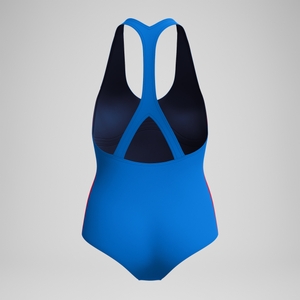 Women's Jetstream Colorblock Boyleg One Piece Blue/Red