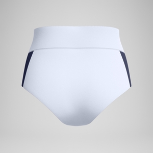 Women's Jetstream Colorblock Banded Boyleg Bottom White/Navy