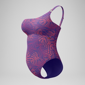 Women's Shaping Asymmetric One Piece Pink/Orange