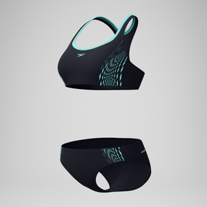 Women's Placement Bikini Black/Blue