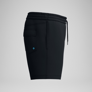 HyperBoom Splice-Badeshorts 40 cm Schwarz/Blau für Herren