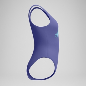 Women's Logo Deep U-Back One Piece Purple/Blue