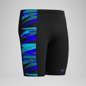 HyperBoom Panel-Schwimmhose Schwarz/Blau für Herren