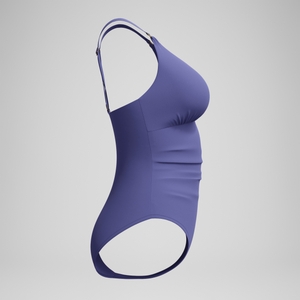 Women's Shaping V Neck Swimsuit Blue