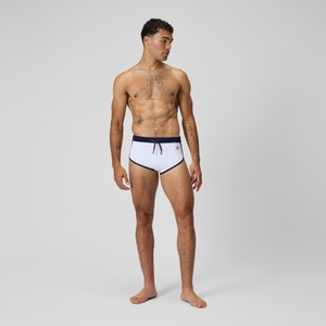 Men's Jetstream 3.5'' Logo Brief White/Navy
