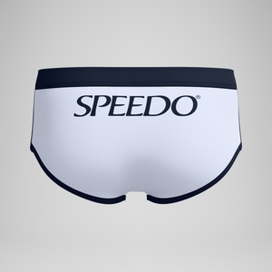 Men's Jetstream 3.5'' Logo Brief White/Navy