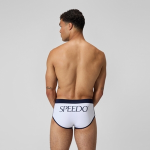 Men's Jetstream 3.5'' Logo Brief White/Navy