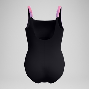 Women's Shaping LunaLustre Printed One Piece Black/Pink