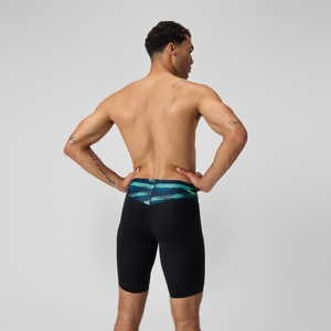 Men's Endurance+ Max Compression Jammer Black/Turquoise