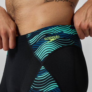 Men's Endurance+ Max Compression Jammer Black/Turquoise