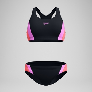 Bikini Femme bicolore Splice 2.0 noir/rose