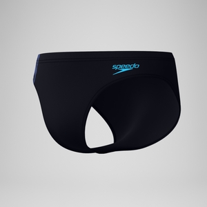 Men's Tech Panel 2" Brief Black/Blue