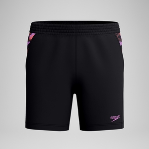 Xpress Lite Panel Badeshorts 40 cm Schwarz/Pink für Herren