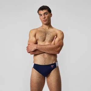 Men's Jetstream Retro Colorblock Brief Navy