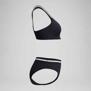 V Class Performance Bikini Schwarz/Grau für Damen
