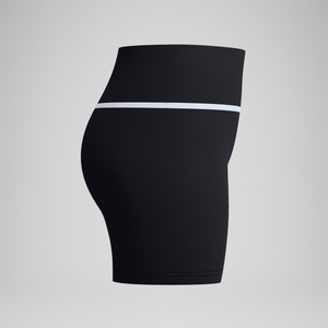 Gebundene Badeshorts Schwarz für Damen