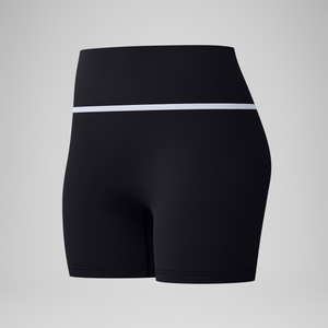 Gebundene Badeshorts Schwarz für Damen
