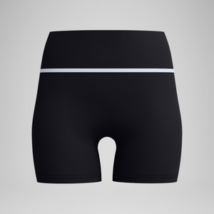 Gebundene Badeshorts Schwarz für Damen