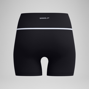 Gebundene Badeshorts Schwarz für Damen