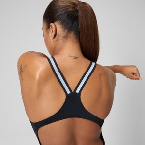 Women's Vanquisher Collection Thick Strap One Piece Black/Gray
