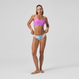 Women's Solid Racerback Bikini Top Pink