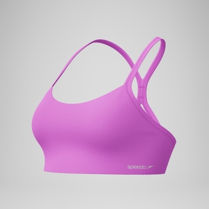 Women's Solid Racerback Bikini Top Pink