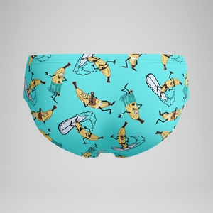 Men's Printed One Brief Green