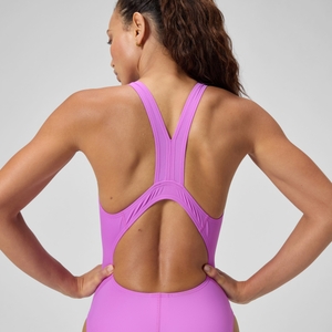 Women's Solid Super Pro One Piece Pink