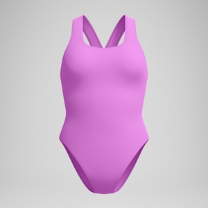 Women's Solid Super Pro One Piece Pink