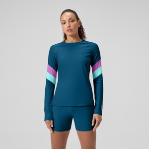 Women's Fastskin LZR Pure Valor 2.0 Openback Kneeskin Blue/Red
