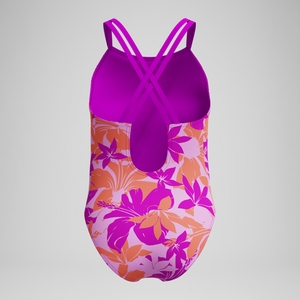 Maillot de bain Fille Twinstrap imprimé rose