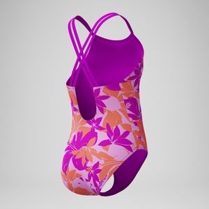 Maillot de bain Fille Twinstrap imprimé rose