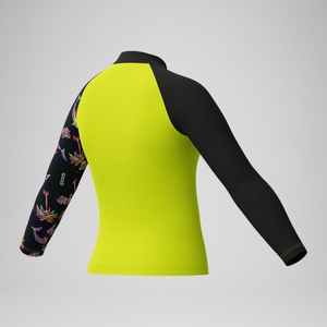 Boys' Printed Long Sleeve Rash Top Yellow