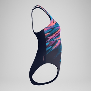 Maillot de bain Femme Medalist imprimé numérique bleu/rose