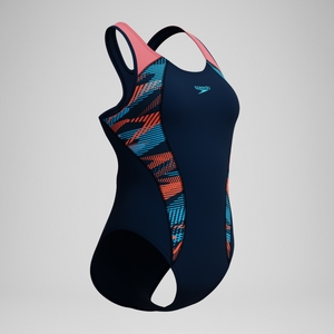 Women's Placement Swimsuit Navy/Coral