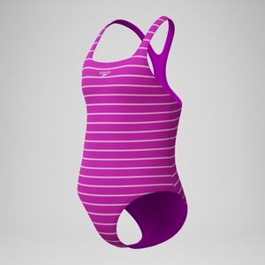 Medalist Bedruckter Badeanzug Pink für Mädchen