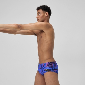 Men's Club Training 13.5cm Printed Brief Blue/Pink