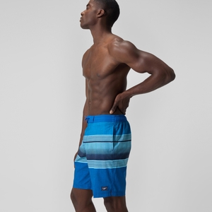 Short de bain Bondi imprimé 50 cm, hommes, bleu