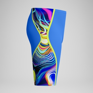 Fastskin LZR Pure Intent 2.0 Schwimmhose mit hohem Bund Blau/Gelb/Rot für Herren