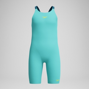 Girls' Fastskin Endurance+ Max Openback Kneeskin Turquoise