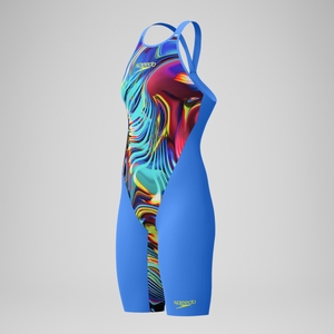 Fastskin LZR Pure Valor 2.0 Schwimmanzug mit geschlossenem Rücken Blau/Pink für Damen