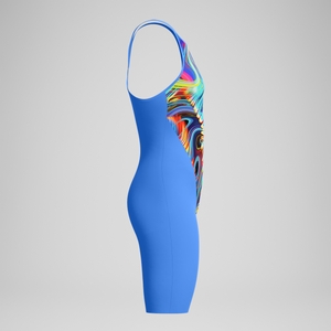 Fastskin LZR Pure Valor 2.0 Schwimmanzug mit geschlossenem Rücken Blau/Pink für Damen