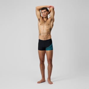 Men's Medley Logo Aquashort Black/Blue