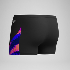 Club Training Bedruckte Aquashorts mit V-Cut Schwarz/Pink für Herren