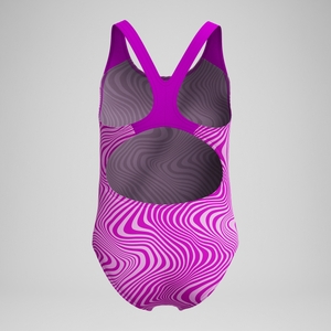 Maillot de bain Fille Spashback imprimé numérique rose