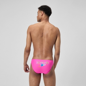 Pride Solar Badehose 5 cm Pink für Herren