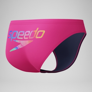 Pride Solar Badehose 5 cm Pink für Herren
